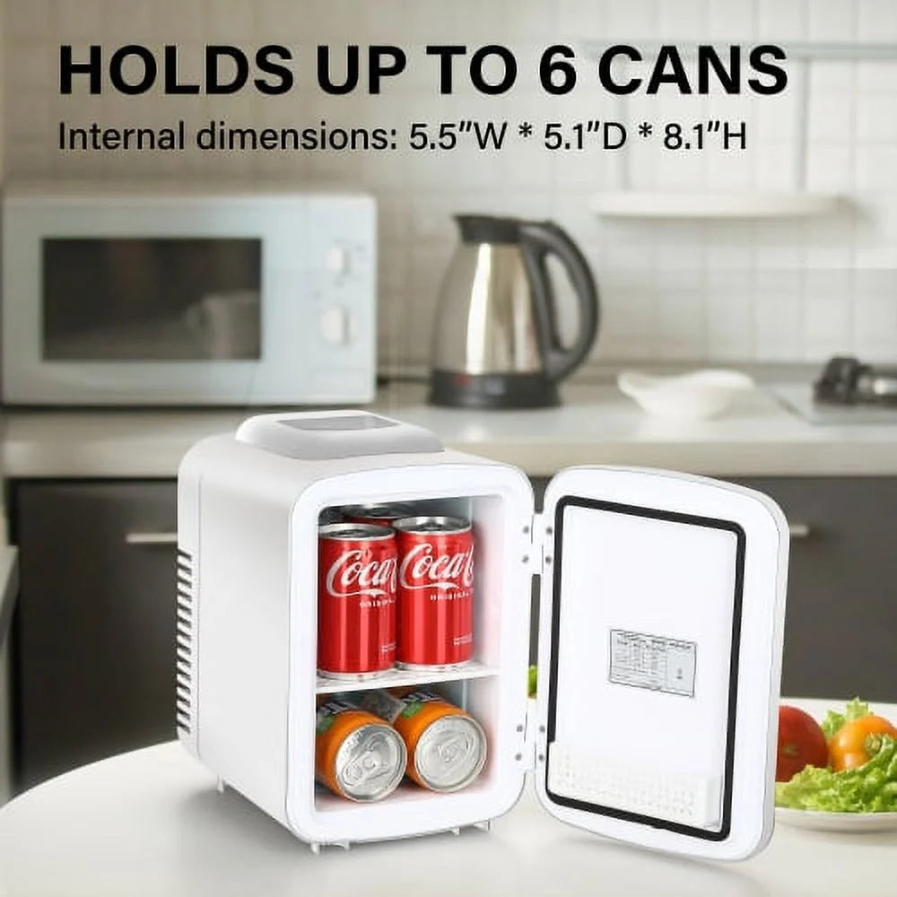 White 4L Portable Mini Fridge C5632