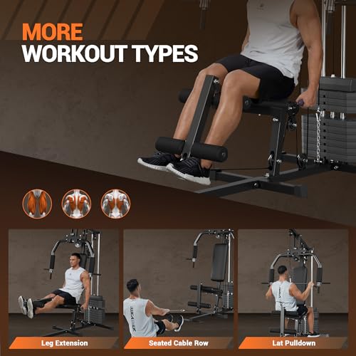 Multifunctional Home Gym Machine with Weight Stack J8040