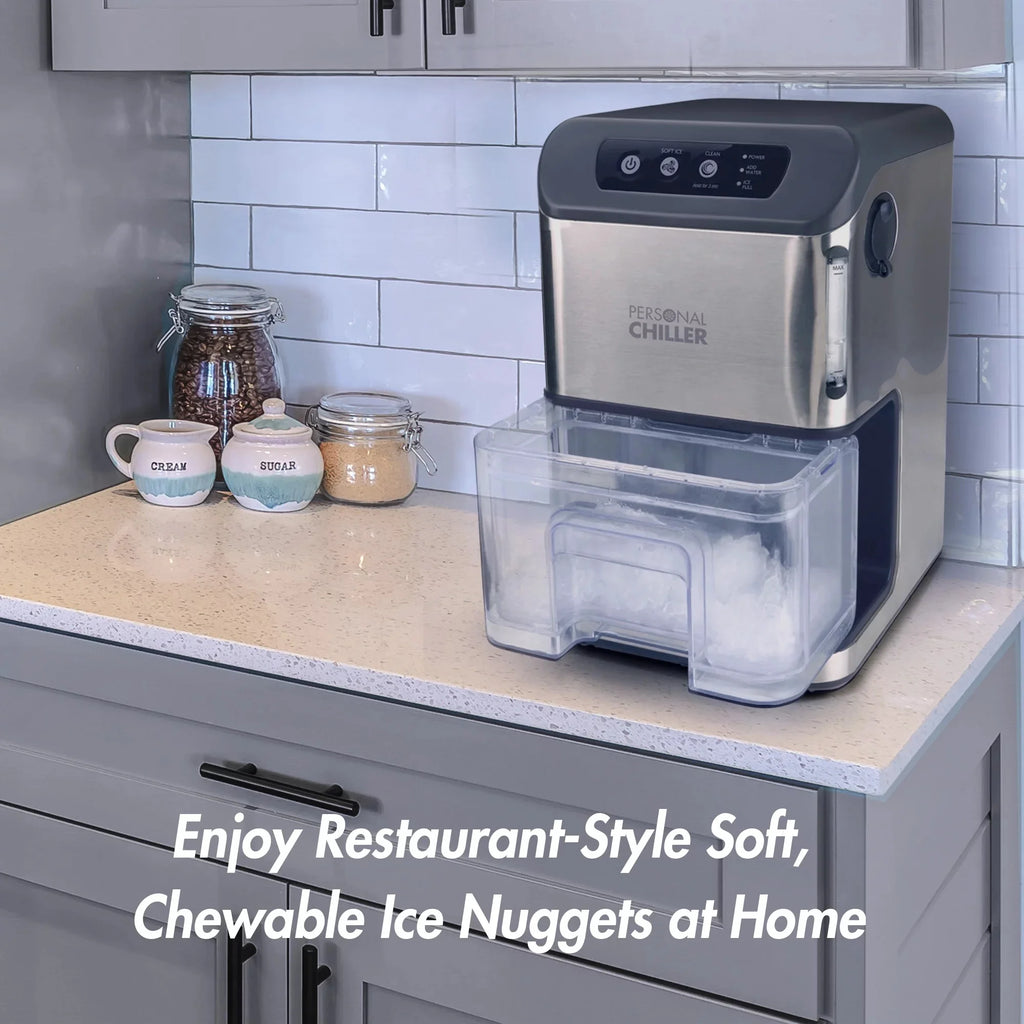 Portable Countertop Ice Maker, Stainless Steel Q167595