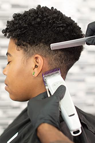 Black Cordless Adjustable Fade Hair Clipper with Stainless Steel Blade A1043