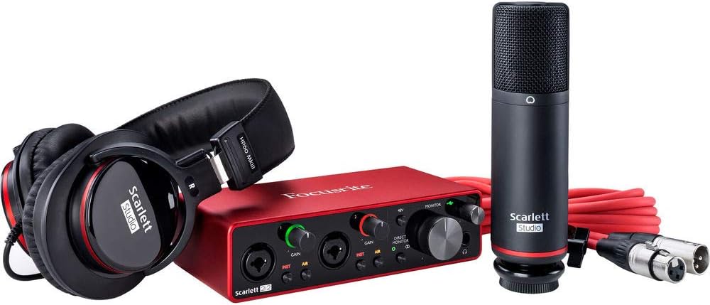 2-in, 2-out USB Audio Interface with Microphone & Headphones S580017