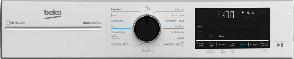 White Front Load Electric Dryer A818
