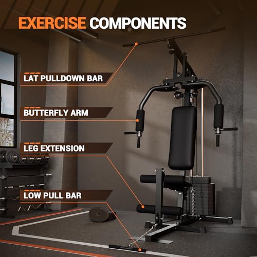 Multifunctional Home Gym Machine with Weight Stack J8040