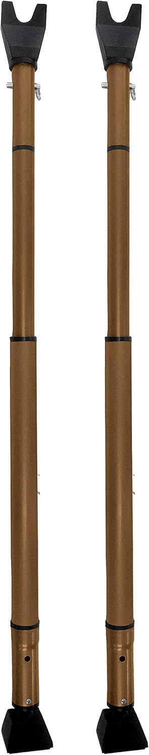Adjustable-Length Door Security Bar, 28 to 45 Inches, Pack of 2 F38653