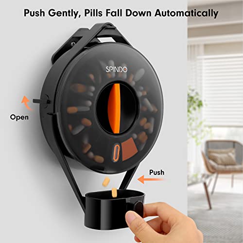 Weekly Pill Dispenser Organizer with 14 Large Compartments and Child-Proof Lock K847