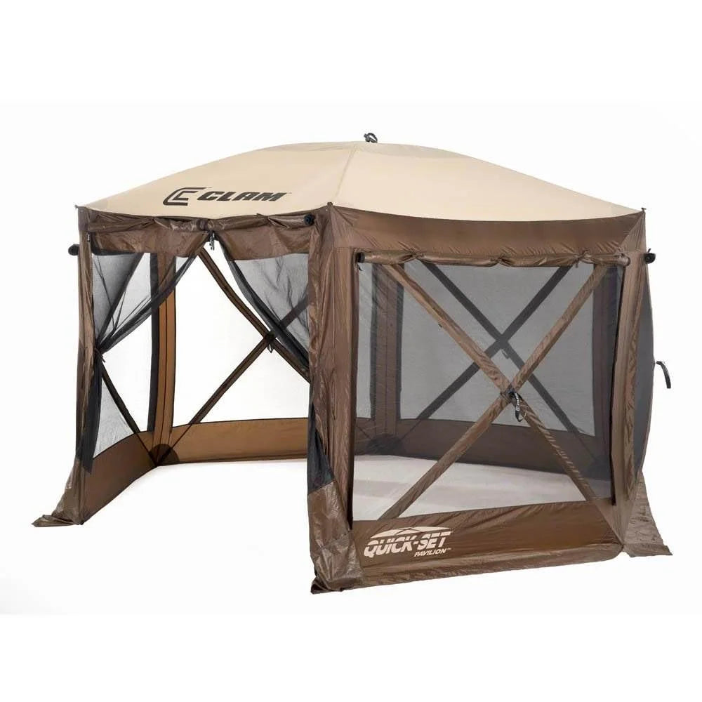 12.5' Portable Outdoor Gazebo Canopy Tent with Floor Tarp H26922