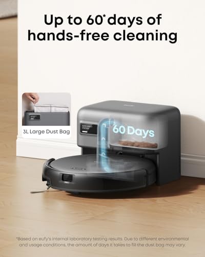 Robot Vacuum with Self Emptying, 2.85-Inch Slim Design D421416