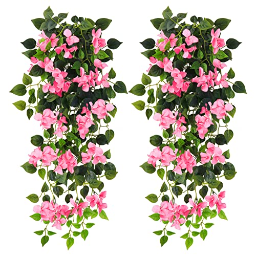 UV Resistant Artificial Bougainvillea Hanging Plant E614110