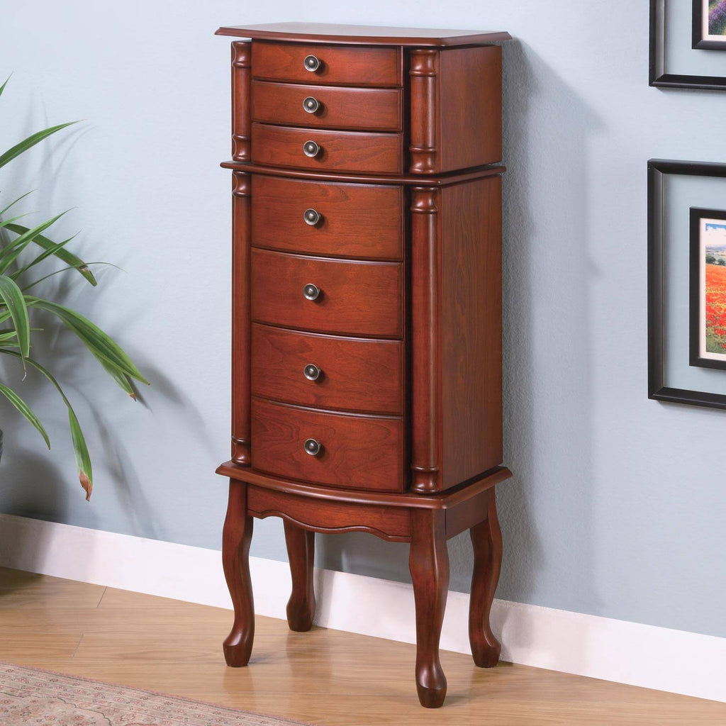 Warm Brown Jewelry Armoire P997