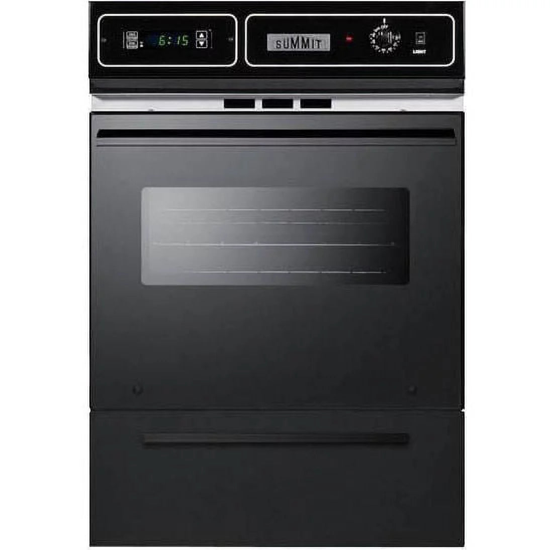 Black Glass Single Electric Wall Oven E6262