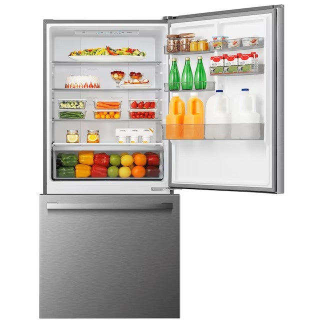 17.2-cu ft Counter-depth Bottom-Freezer Refrigerator (Fingerprint Resistant Stainless Steel) M9541