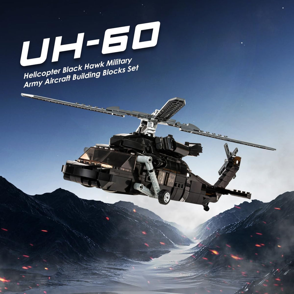 700 Pieces Military Helicopter Building Bricks Set L834428