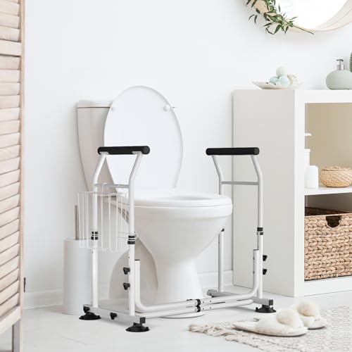 Toilet Safety Frame with Arms, Adjustable Width and Height Y851