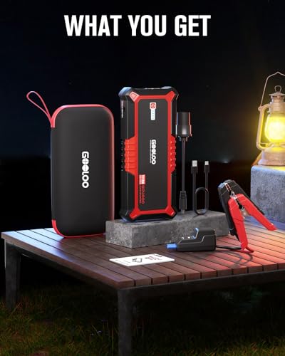 4000A Peak Car Battery Jump Starter with Jumper Cable H7351