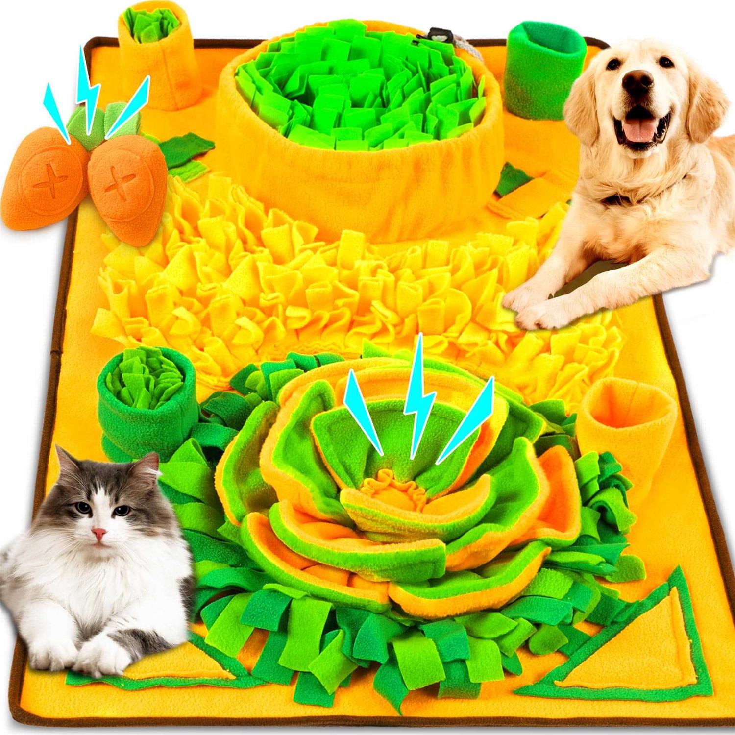 Non-slip Carrot Snuffle Mat for Dog Enrichment D77823