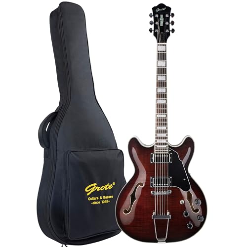Black Semi-Hollow Body Electric Guitar L35388