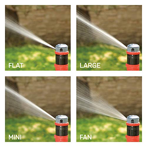 4-Pattern Adjustable Mobile Rotary Gear Drive Sprinkler with Quick Connect Starter Set G116