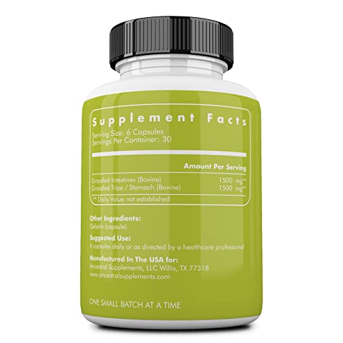 Grass Fed Beef Collagen Supplement, 3000mg, Type II, 180 Capsules Y45645