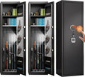 Black 5-Gun Safe Cabinet with LED Light R81446