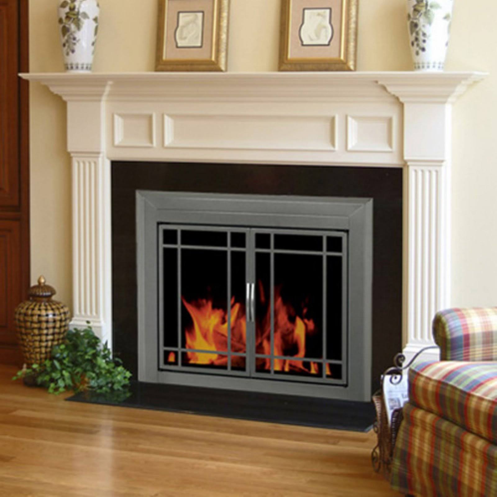Small Glass Fireplace Doors K98888