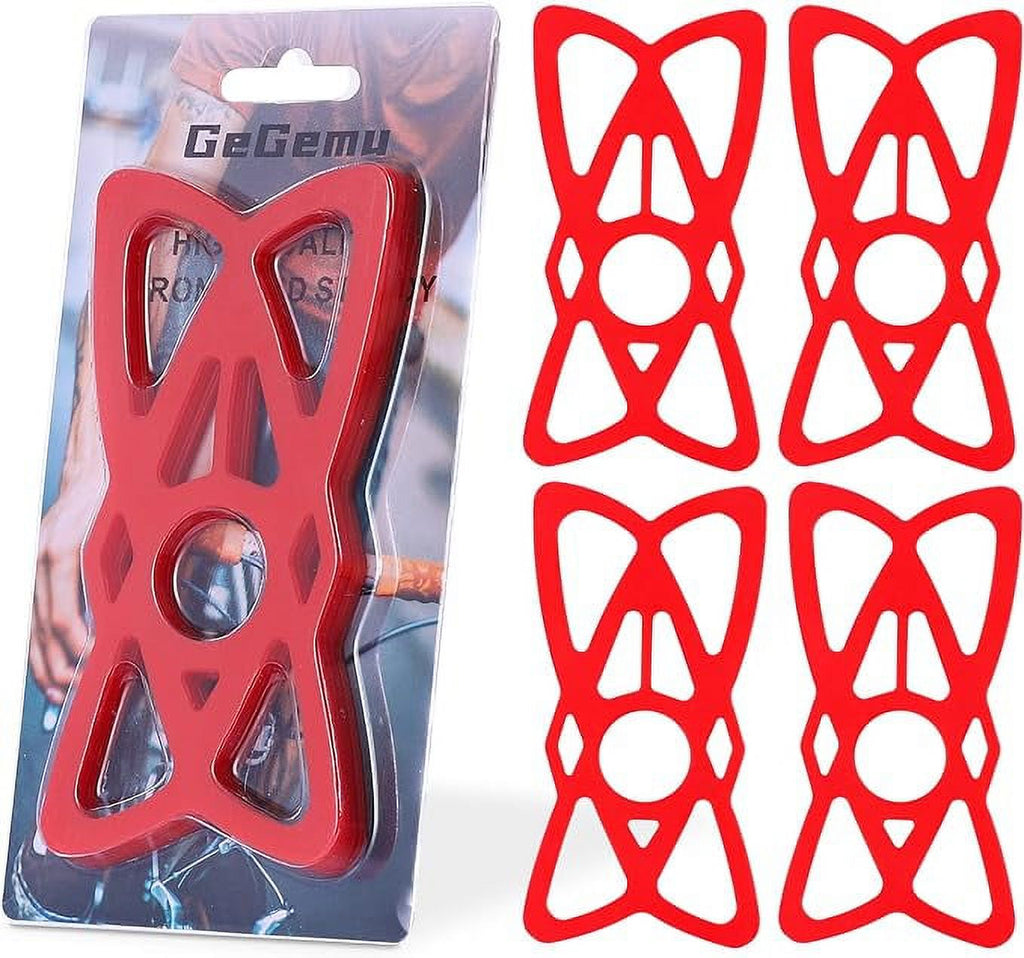 Motorcycle Phone Mount Tether 4-Pack Rubber Silicone Cell Phone Holder Band I425