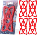 Motorcycle Phone Mount Tether 4-Pack Rubber Silicone Cell Phone Holder Band I425
