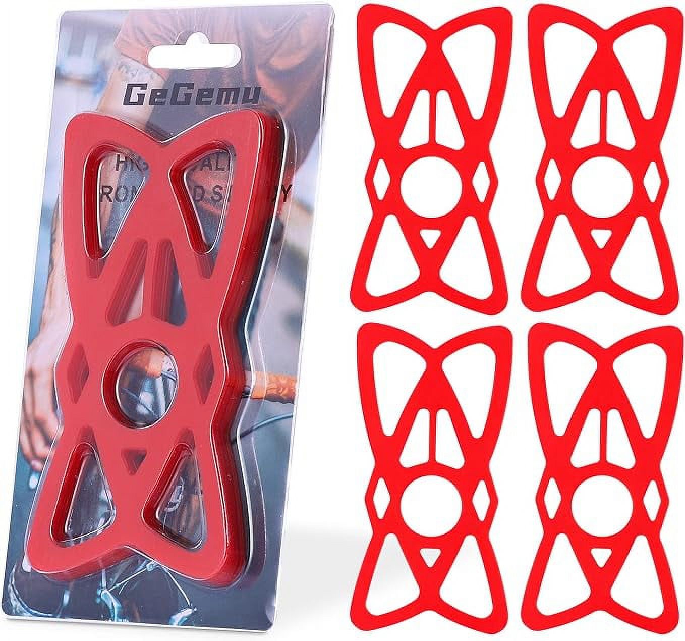 Motorcycle Phone Mount Tether 4-Pack Rubber Silicone Cell Phone Holder Band I425