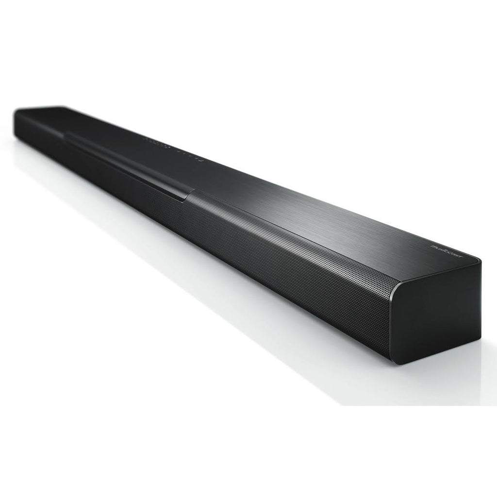 Black Sound Bar with Wireless Subwoofer and Wireless Speakers J6586