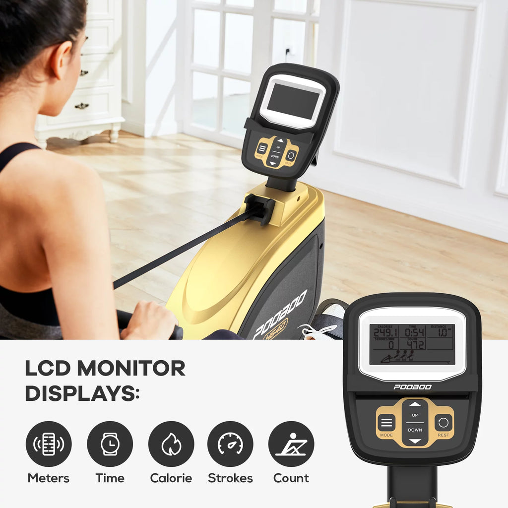 Folding Magnetic Rowing Machine F671