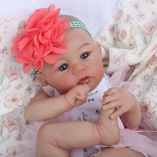 18 Inch Lifelike Reborn Baby Doll with Soft Weighted Body G75527