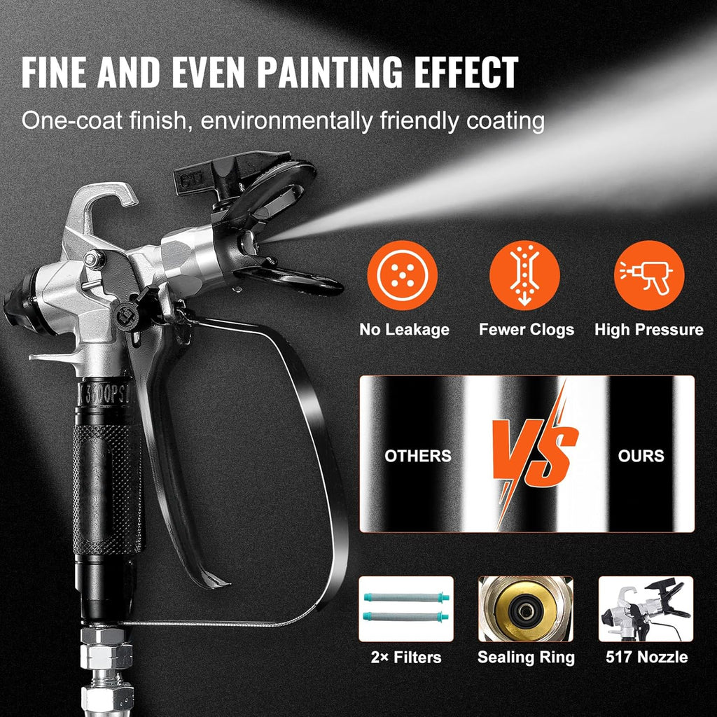 Stand Airless Paint Sprayer, 3000PSI 750W Electric Airless Sprayer T866220