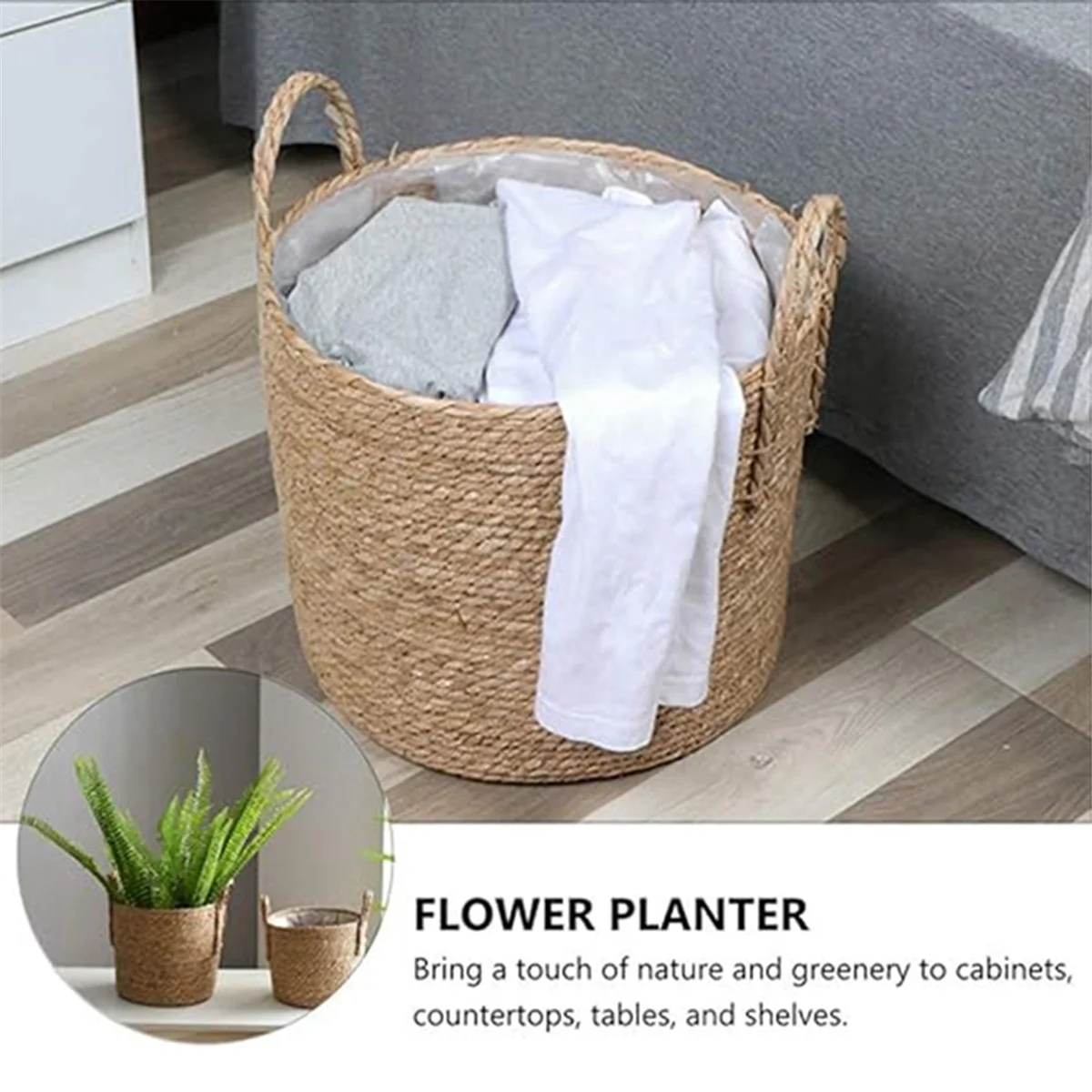 Seagrass Woven Planter Basket L841591