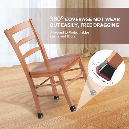 32 Pack Clear Square Silicone Chair Leg Floor Protectors A584476