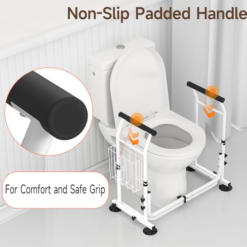 Toilet Safety Frame with Arms, Adjustable Width and Height Y851