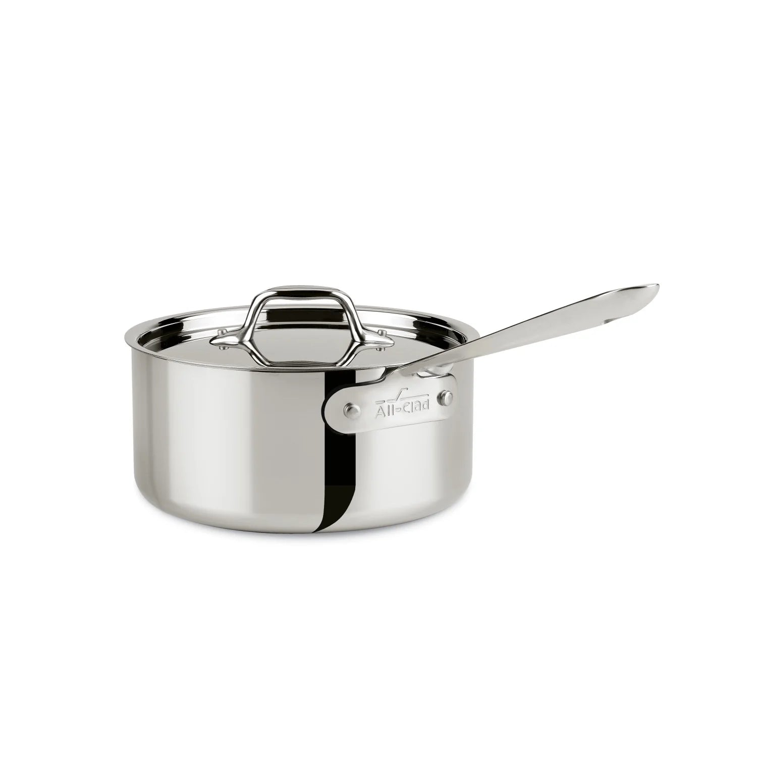 Stainless Steel Tri-Ply Bonded Sauce Pan with Lid, 3-Quart F31373