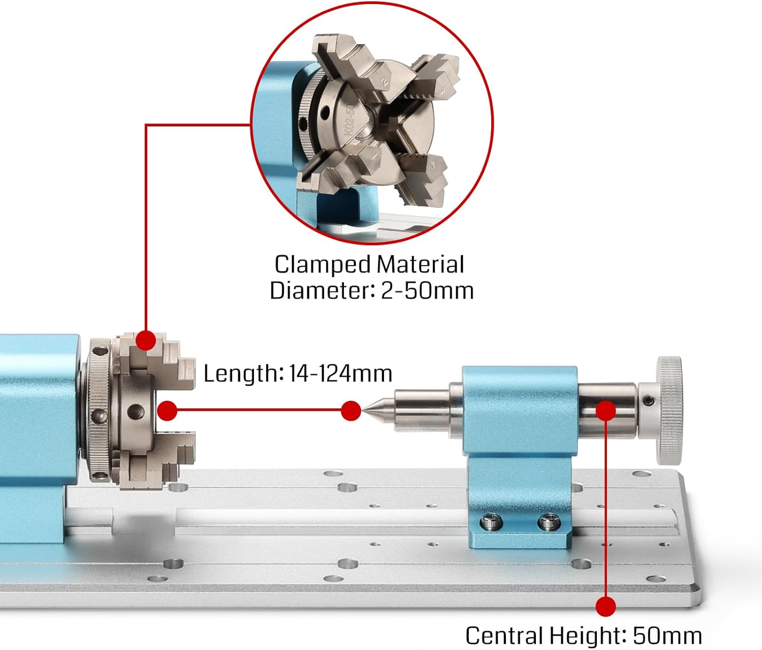 CNC Router Machine with 4th Axis Rotary Module Kit D177