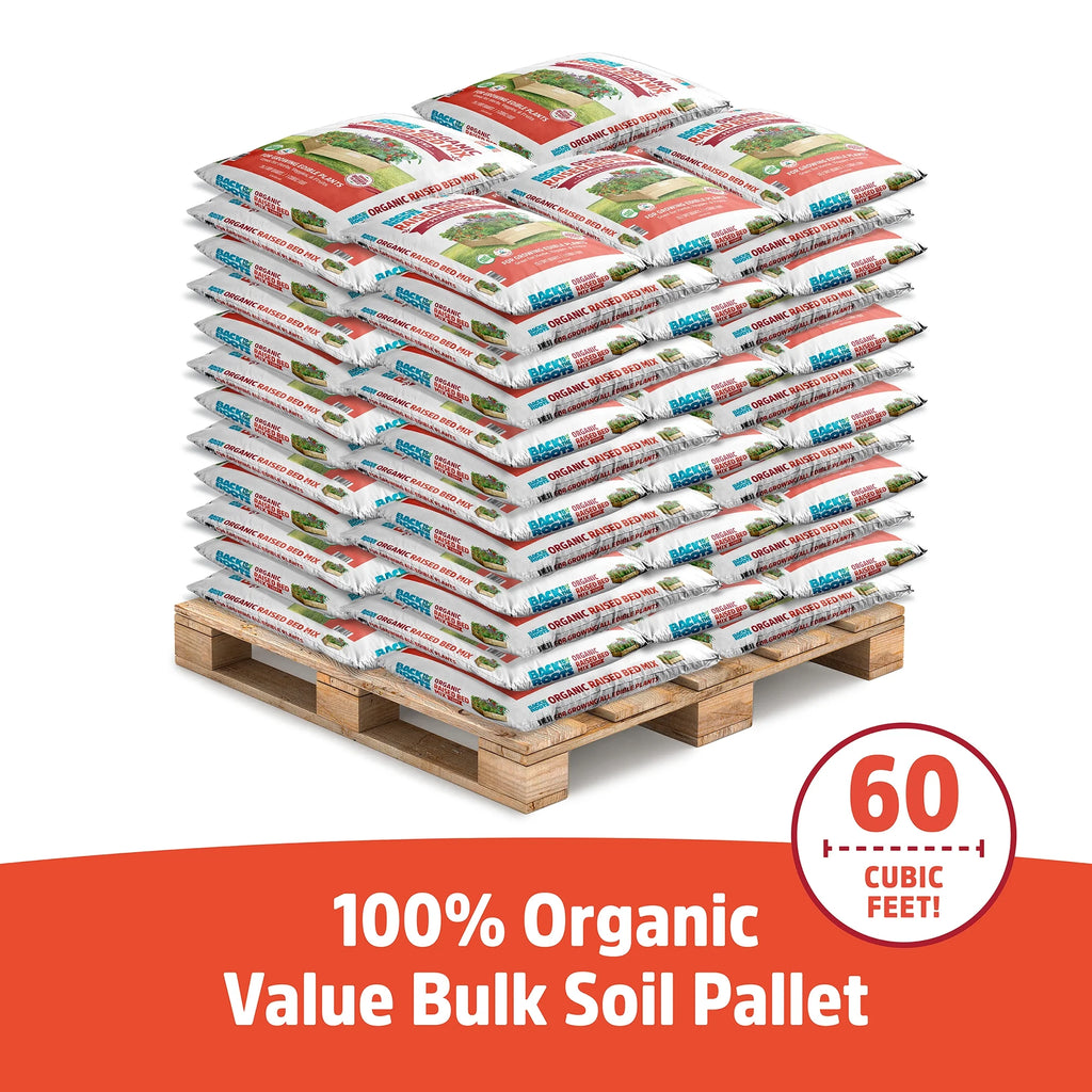 60 1 cu. ft. bags Organic Raised Bed Mix O9897