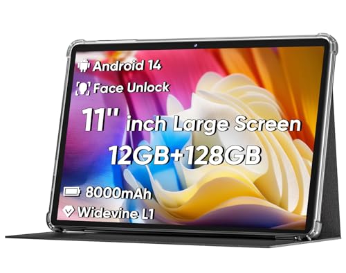 11inch Android 14 Tablet, Octa-core CPU, 12GB+128GB+1TB Expand, 8000mAh Battery B48794