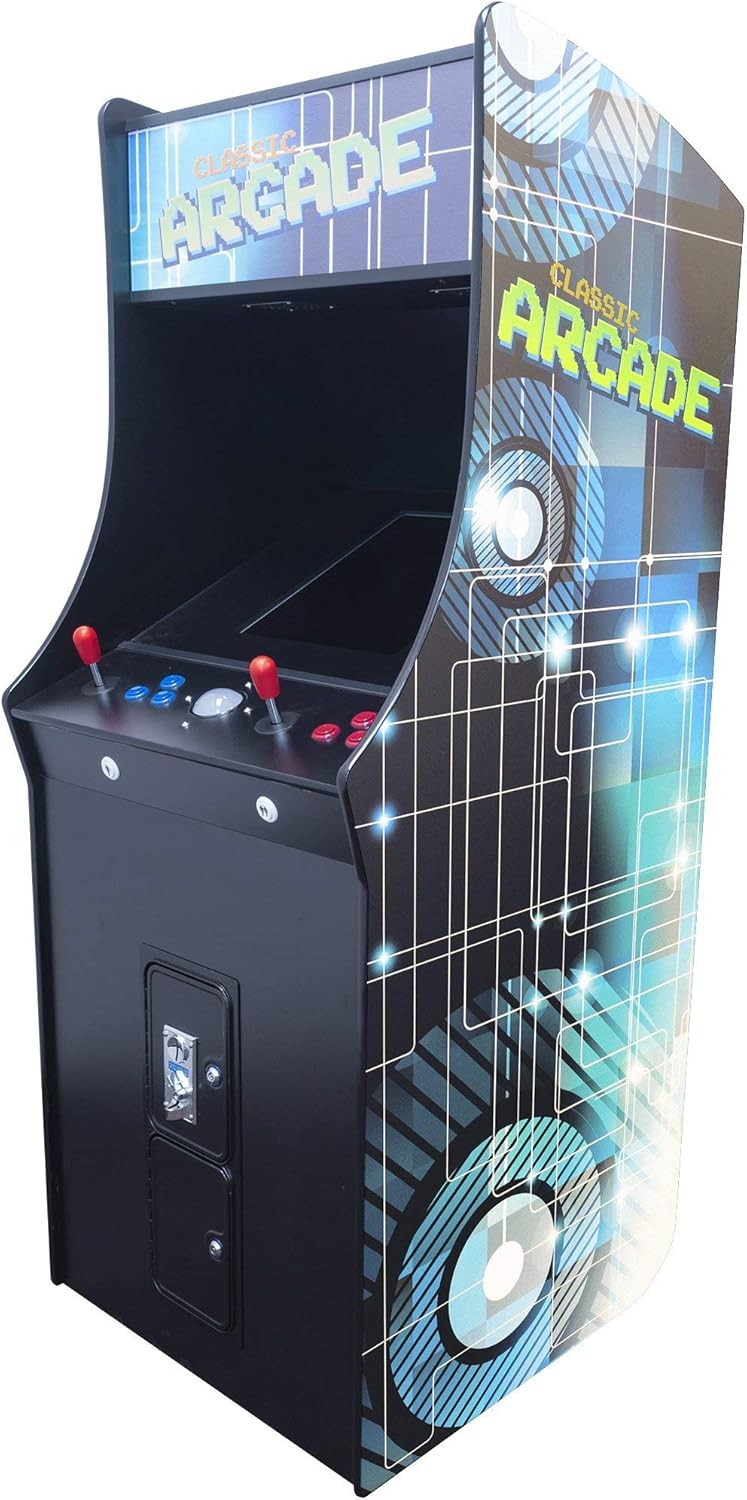 Full-Size Arcade Machine with 60 Classic Games and 2 Stools P1495