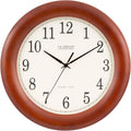 12.5 Inch Cherry Wood Atomic Analog Clock L3336