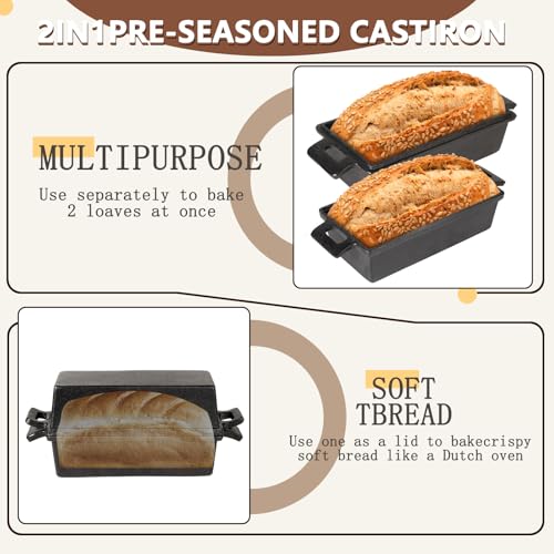 Cast Iron Loaf Pan with Lid S47723