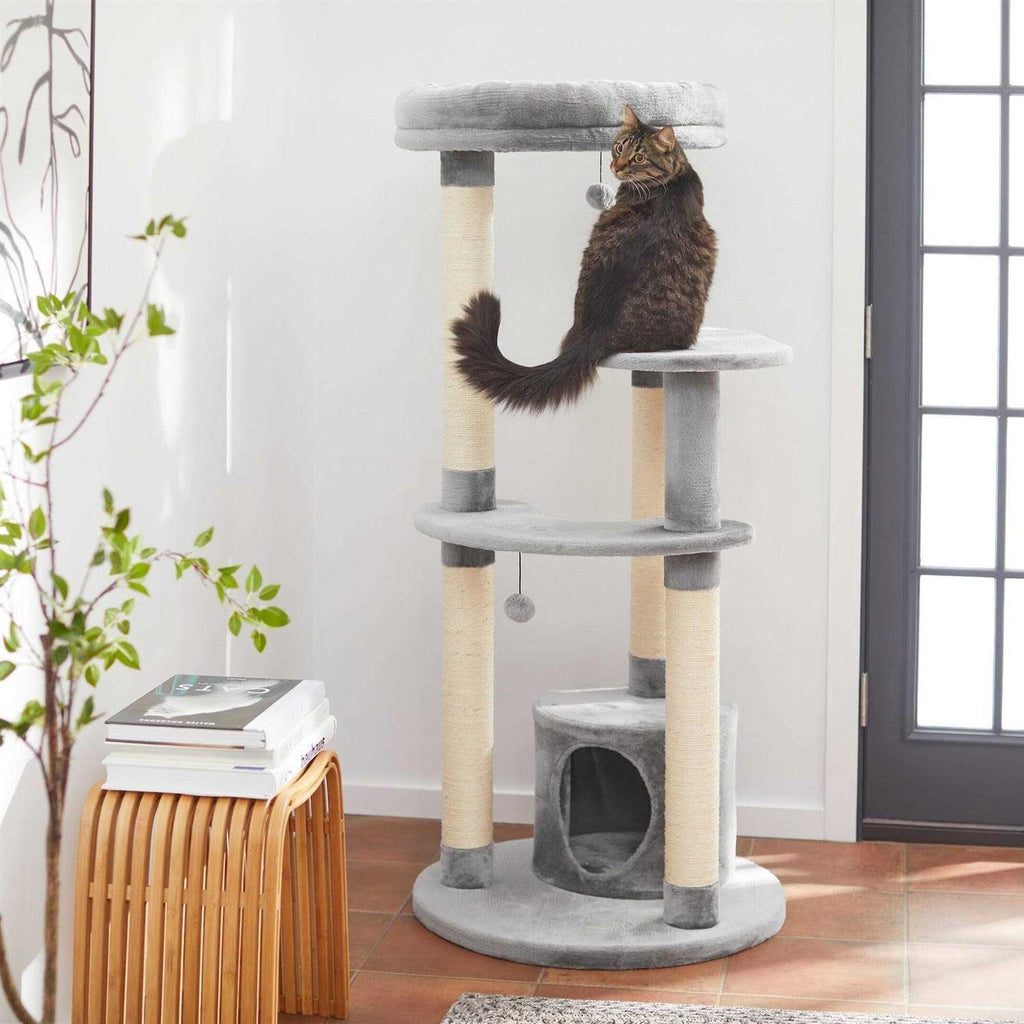 59.5-in Heavy Duty Faux Fur Cat Tree Condo K826961