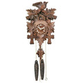 One Day Hand-Carved Cuckoo Clock with Five Maple Leaves & One Bird, Yellow I538777