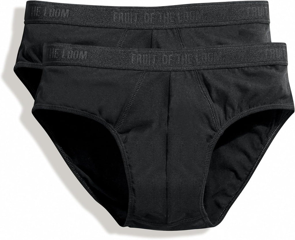 Mens Classic Sport Briefs (Pack of 2) (White) D561