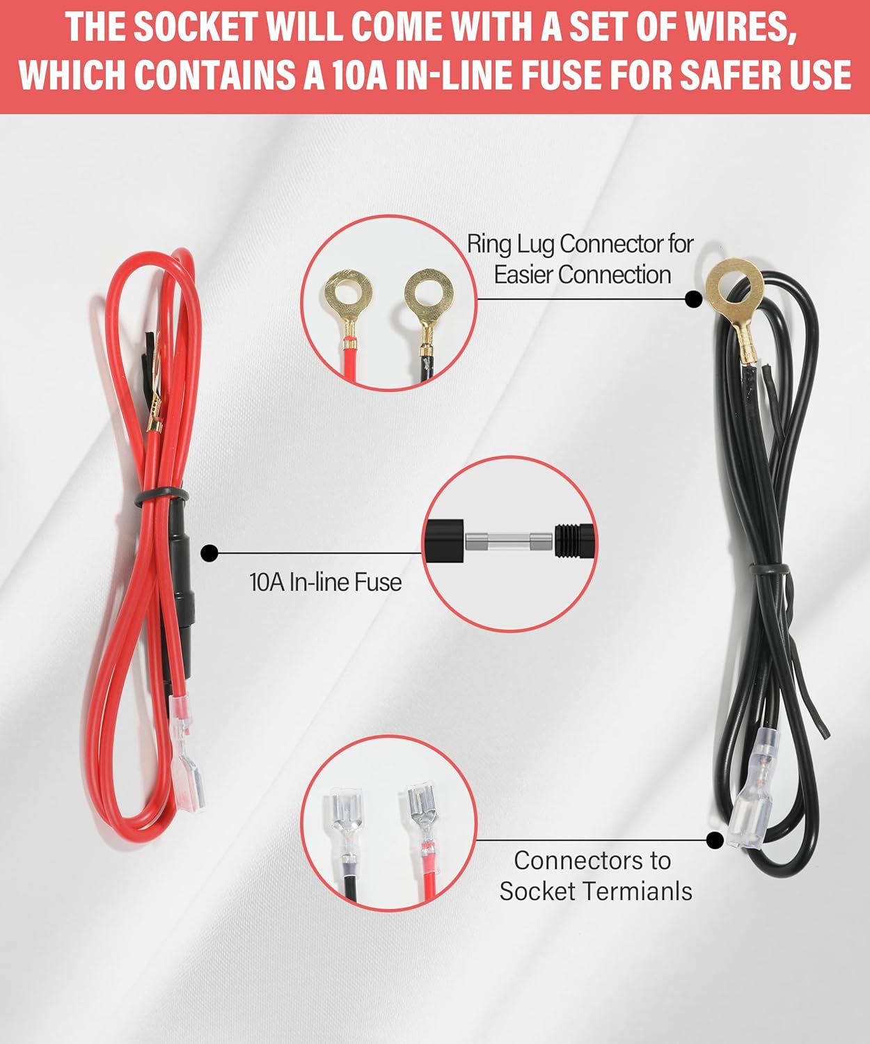 12V Car Cigarette Lighter with Cable O660