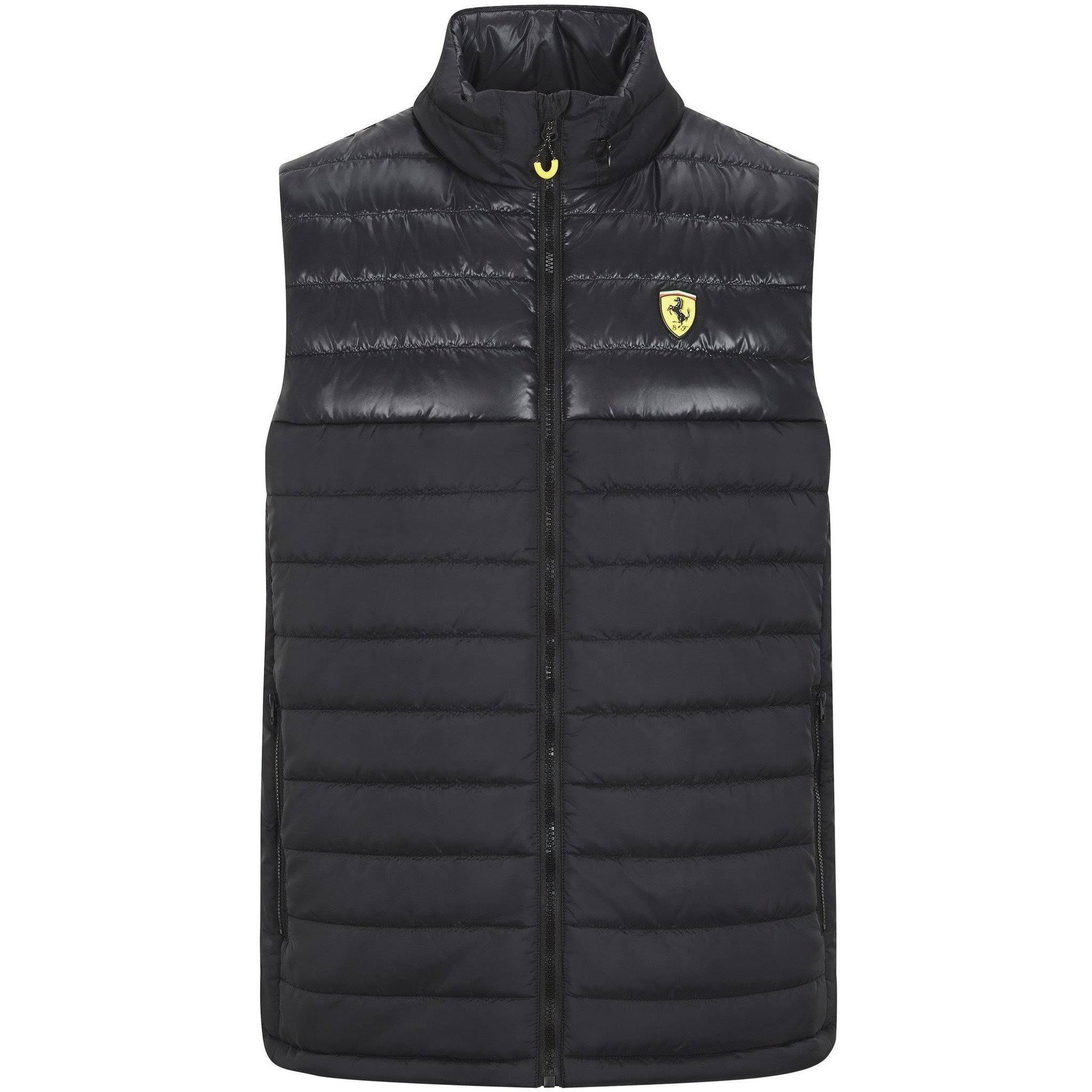 Black Red Padded Vest F9607