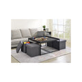 5 Piece Coffee Table Set with Raised Edges C581753