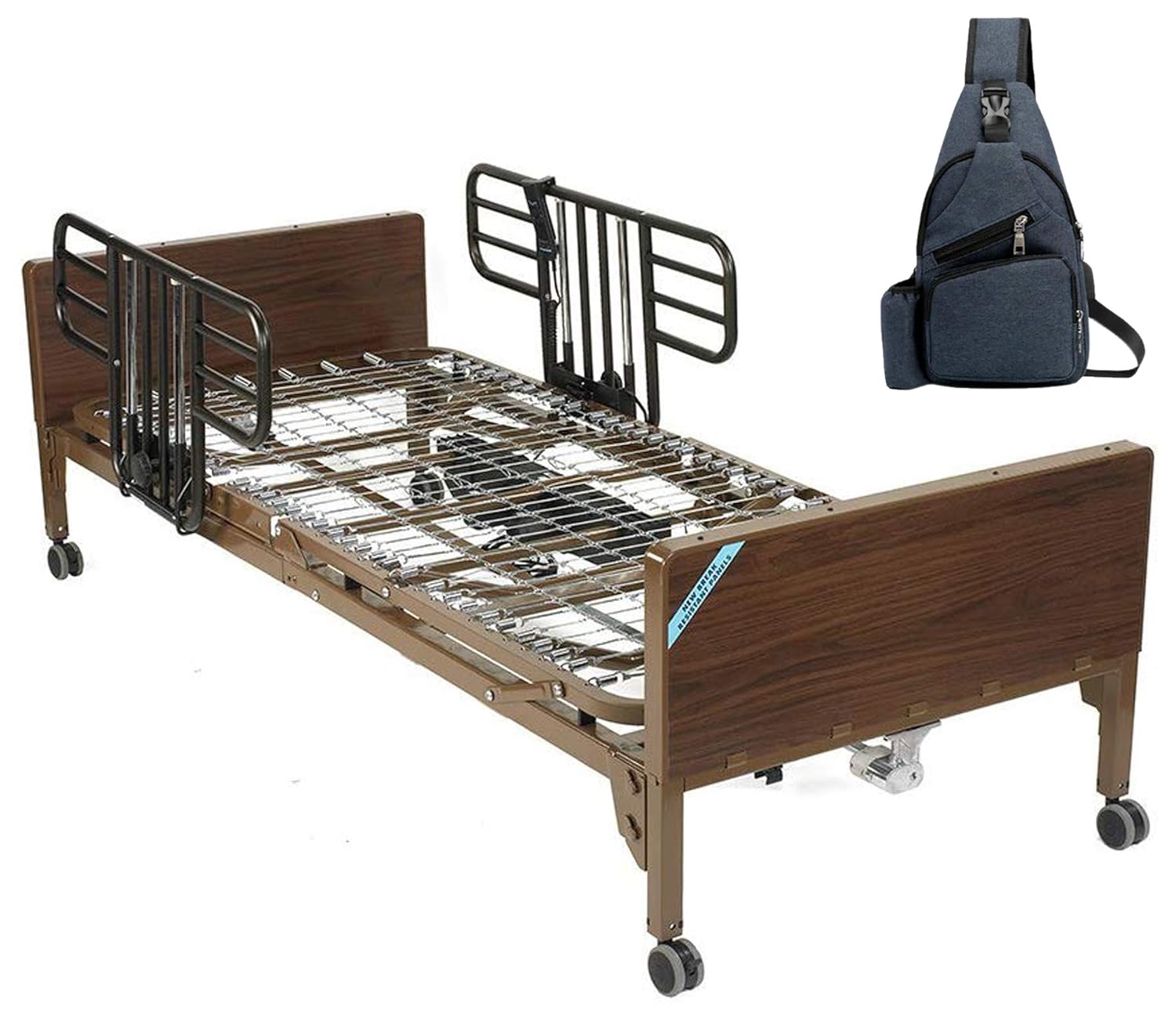 Semi Electric Hospital Bed with Half Rails X947515