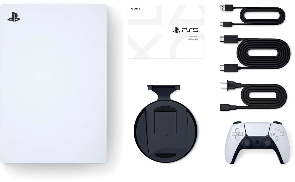 White PlayStation 5 Gaming Console with Wireless Controller E51351