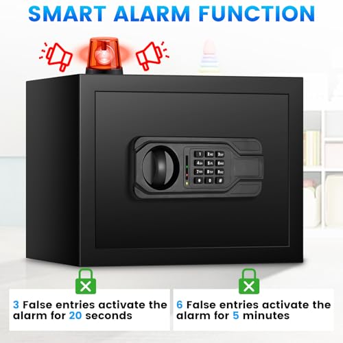 2.5 Cu ft Steel Security Safe with Programmable Keypad Lock O6050